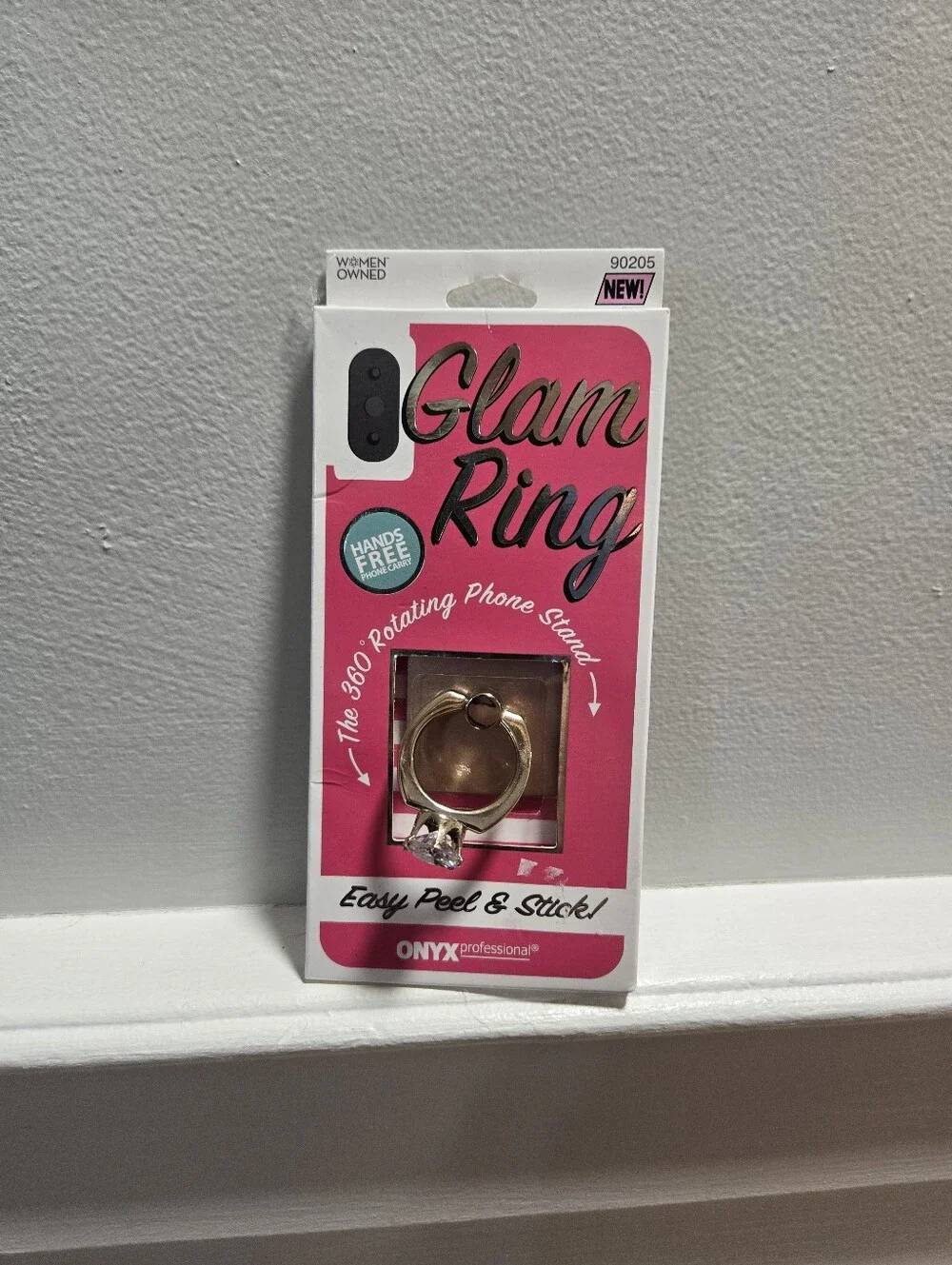 ONYX Glam Ring Phone Ring Stand - Gold